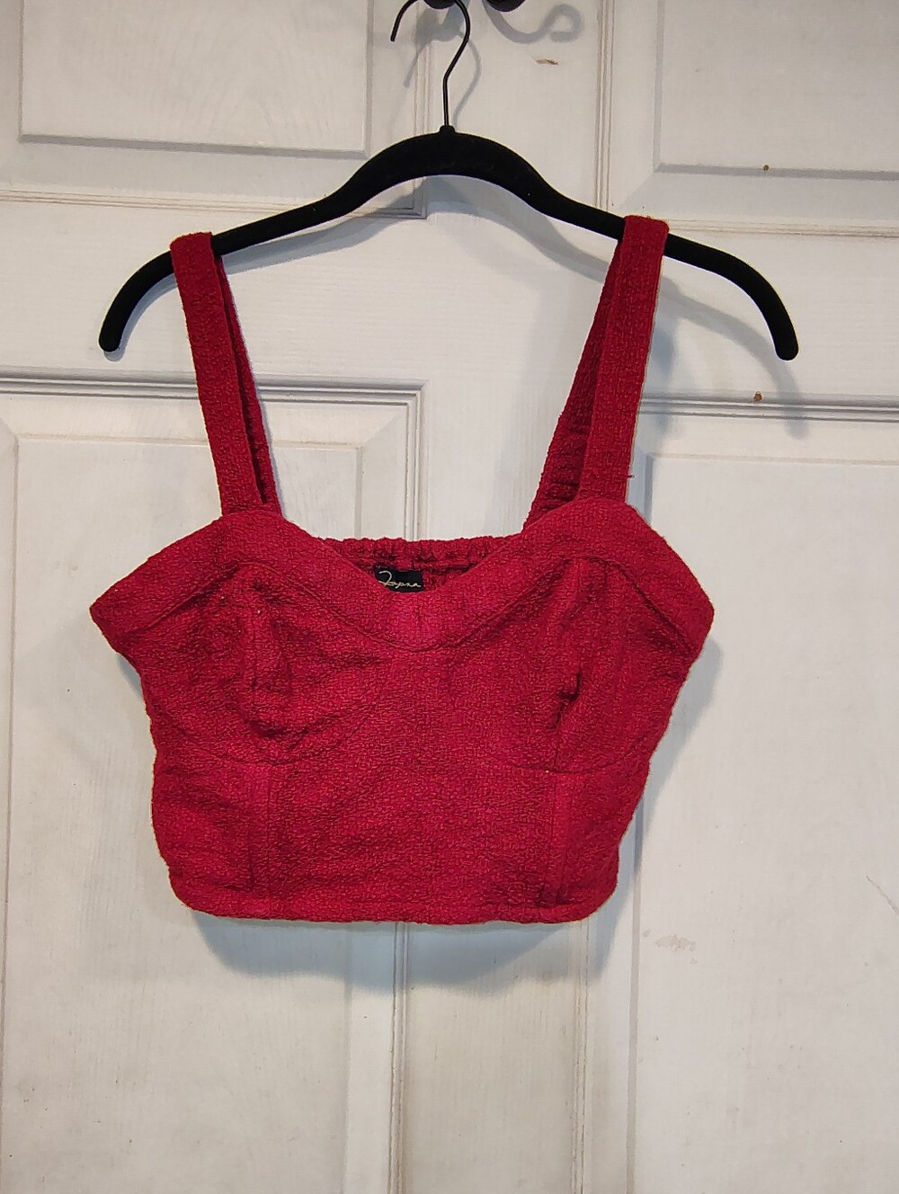 NWOT Japna Women's Red Cropped Tank Tops